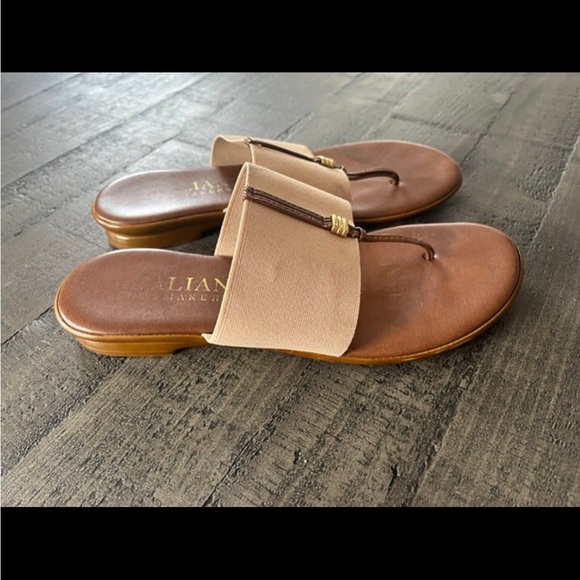 Italian Shoemakers Sandals Beige Size 7 - Picture 3 of 4